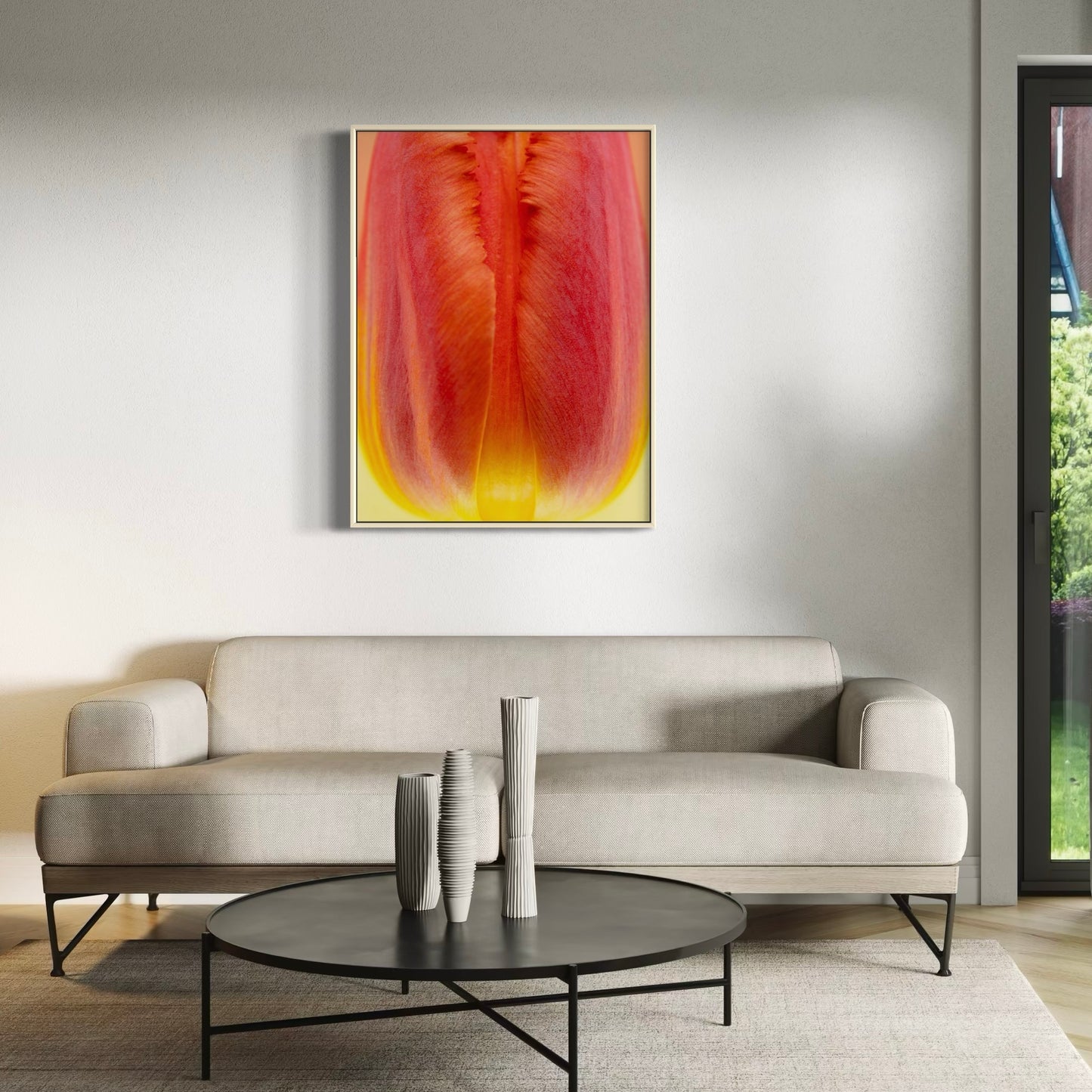 Framed Fine Art Print - Fiery Bud